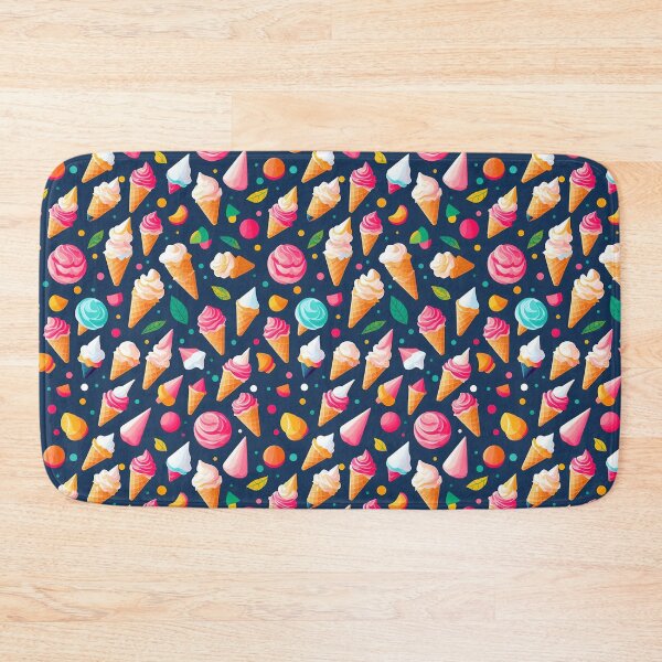 Item preview, Colorful Ice Cream Cones - Seamless Pattern designed and sold by MtWoodsonSales.