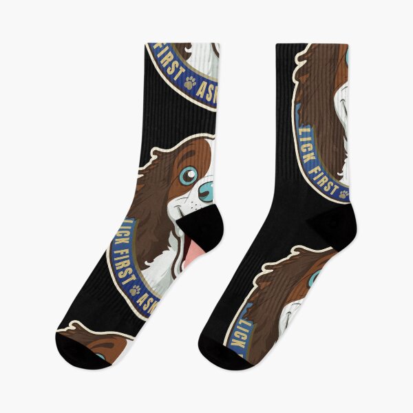 Item preview, Lick First! English Spring Spaniel Dog Design designed and sold by danielliamgill.