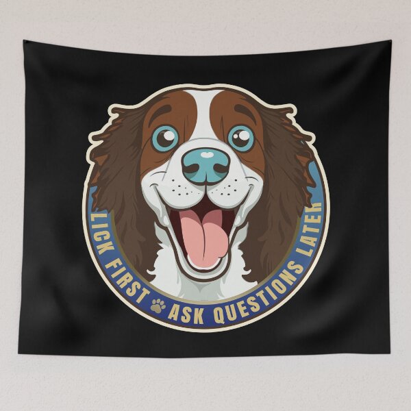 Item preview, Lick First! English Spring Spaniel Dog Design designed and sold by danielliamgill.