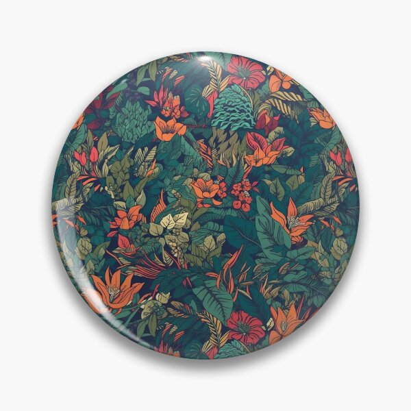 Item preview, Floral Rainforest Pattern designed and sold by AnimalisticArts.