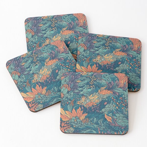Item preview, Oceanic Floral Pattern designed and sold by AnimalisticArts.