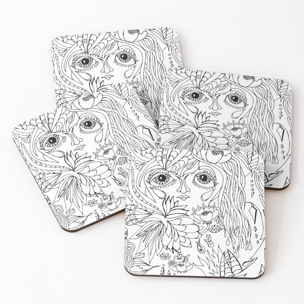 Item preview, Paisley face hand drawn designed and sold by ladyberndt.