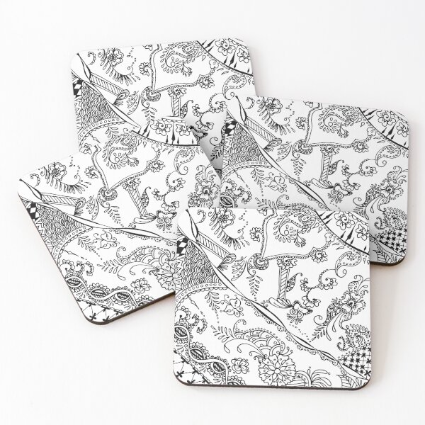 Item preview, Henna paisley design hand drawn designed and sold by ladyberndt.