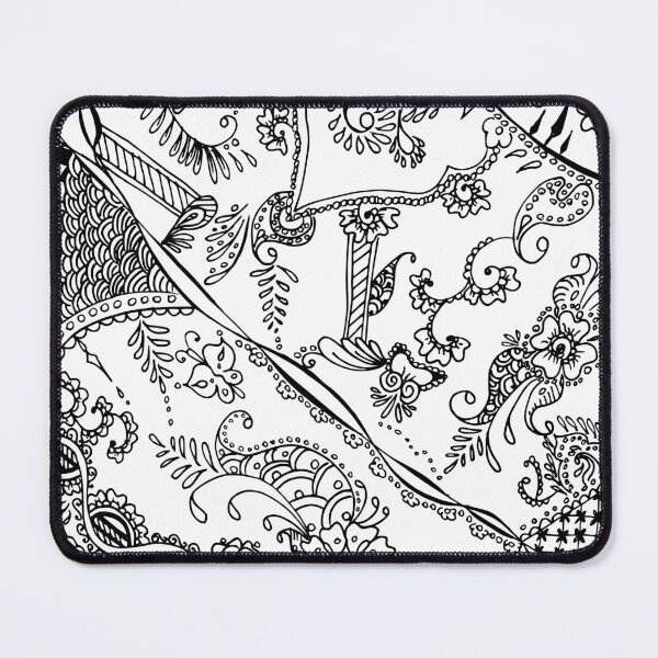 Item preview, Henna paisley design hand drawn designed and sold by ladyberndt.