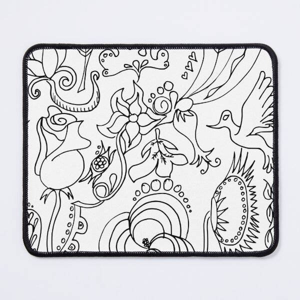 Item preview, Floral design hand drawn designed and sold by ladyberndt.