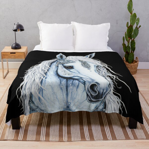 Item preview, WHITE APPALOOSA HORSE Midjourney AI Artwork designed and sold by davidjulie.