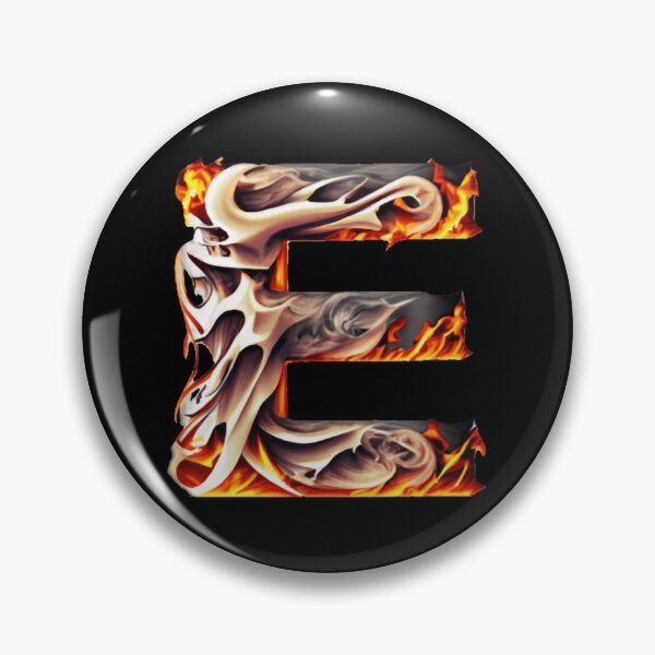 Item preview, Letter < E > Fire Style designed and sold by ImgByLili.