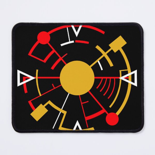 Item preview, Forbidden Planet, Krell lock, on black square background   designed and sold by Brydson-Art.