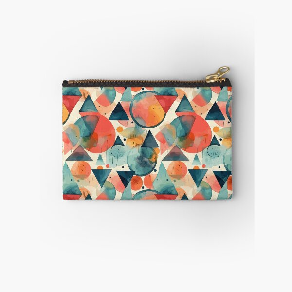 Item preview, Geometrics and colorful forms in a watercolor illustration pattern designed and sold by Maycon Arts.