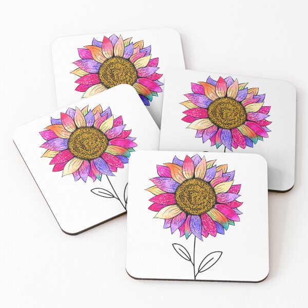 Item preview, Rainbow sunflower aesthetic design designed and sold by Strictly McCracken.