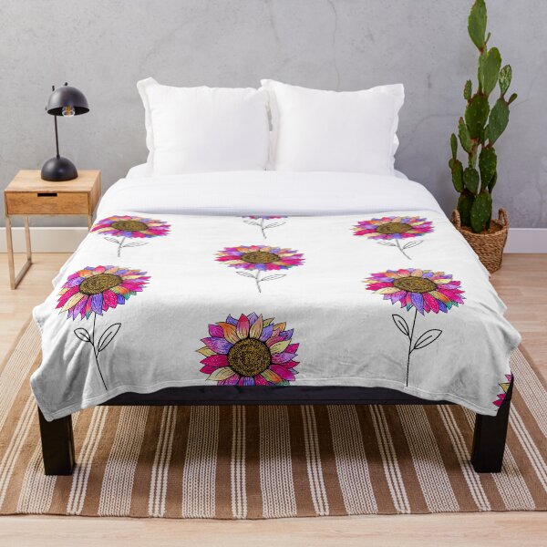Artikelvorschau, Ästhetisches Design der Regenbogen-Sonnenblume entworfen und verkauft von Strictly McCracken.