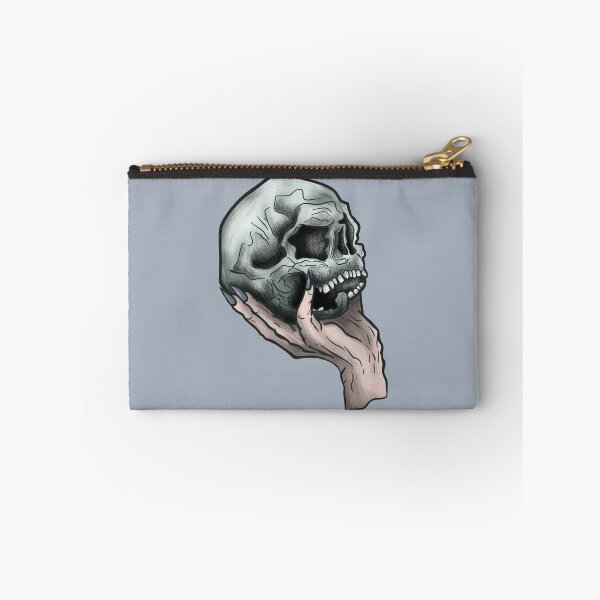 Item preview, theatre hand holding skull designed and sold by atlasbackache.