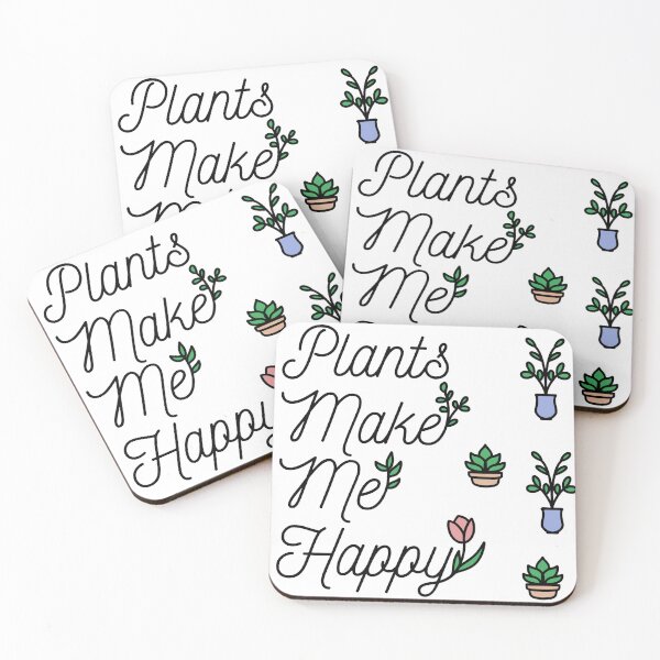 Item preview, Simple Plants Make Me Happy Design designed and sold by TheSweetAxolotl.