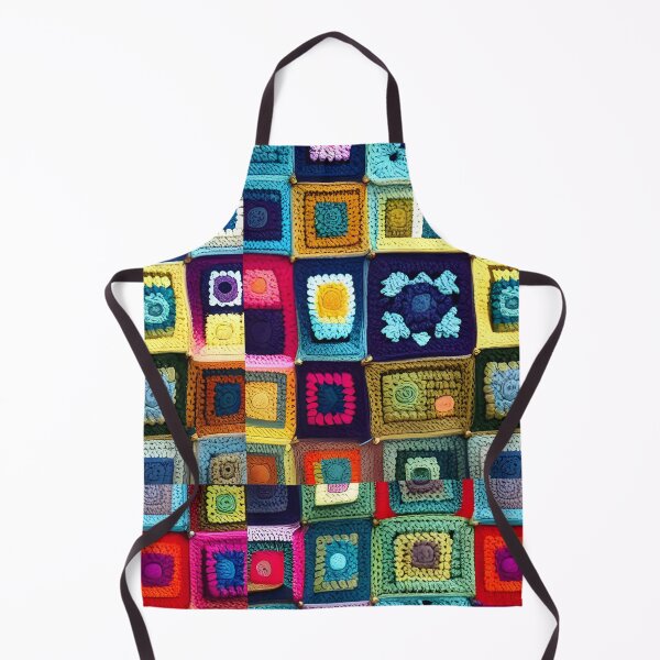 Item preview, Granny Squares, Colorful Crochet Trippy Tie Dye Rainbow Cute Gift designed and sold by Anticulture.