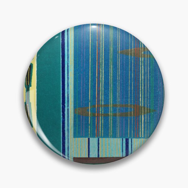 Item preview, JAPANESE TEXTILE COLLAGE SERIES  - Variation No. 8 STRIPES and RECTANGLES - AQUA, TEAL, BROWN designed and sold by MirabiliaMagpie.