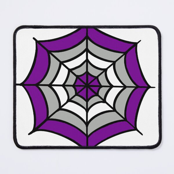 Item preview, Gray Asexual Pride Flag Spider web designed and sold by rabbitvampire .