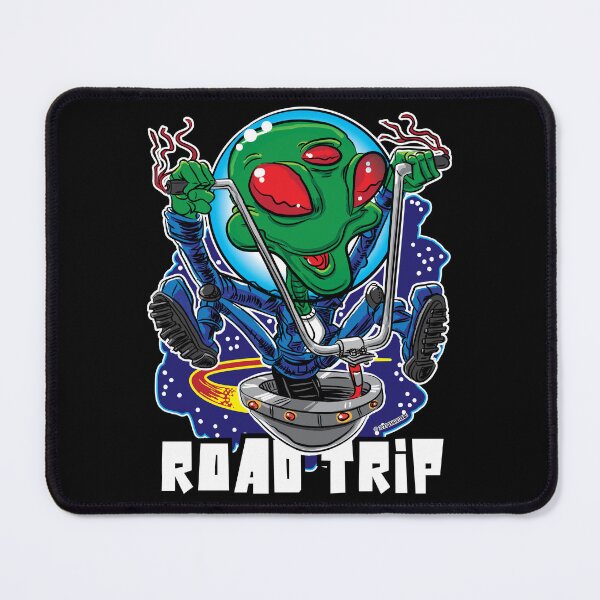 Item preview, Road Trip Alien UFO with Handlebars designed and sold by eShirtLabs.