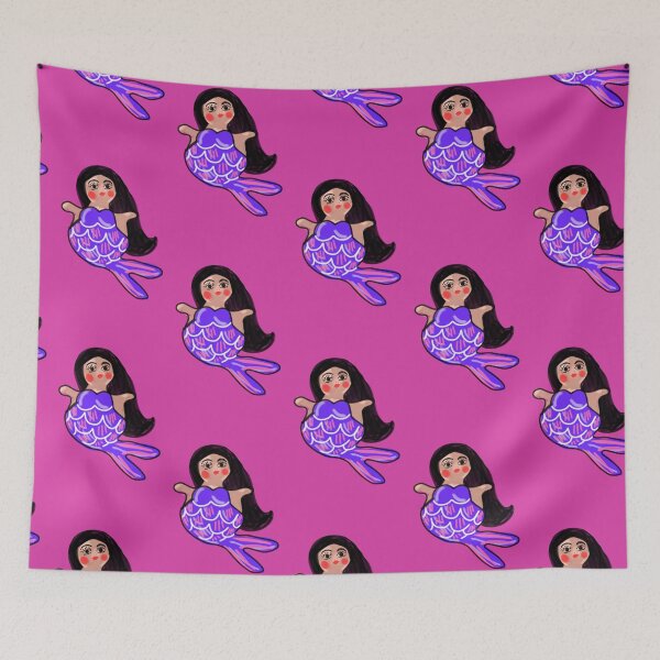 Item preview, La sirena little mermaid mexican folk designed and sold by corazonbysergio.