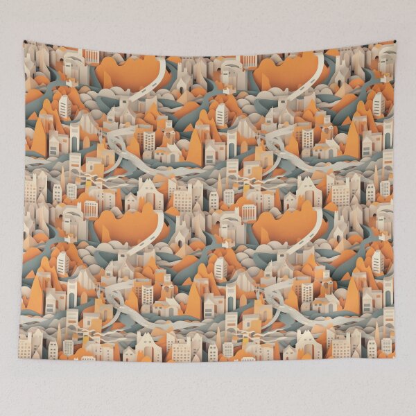 Item preview, Paper-Crafted Cityscape #2 designed and sold by Pedro Wolff.