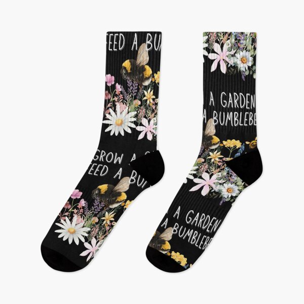 Item preview, Grow A Garden Feed A Bumblebee Colorful Design designed and sold by EarthArtDesigns.