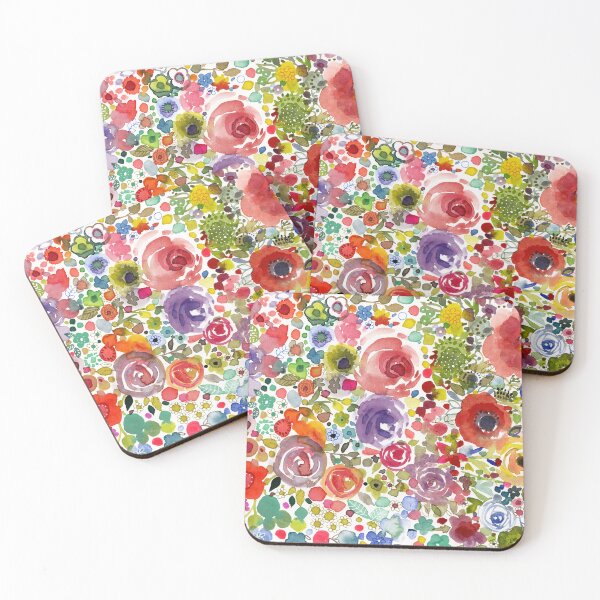 Item preview, Flower Watercolor Meadow Blooms Pattern  designed and sold by Sue Zipkin.