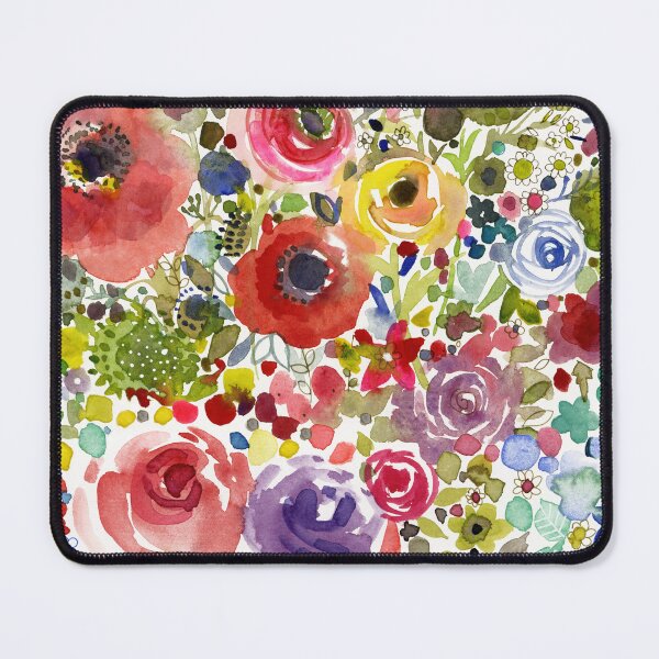 Item preview, Flower Watercolor Meadow Blooms Pattern  designed and sold by Sue Zipkin.