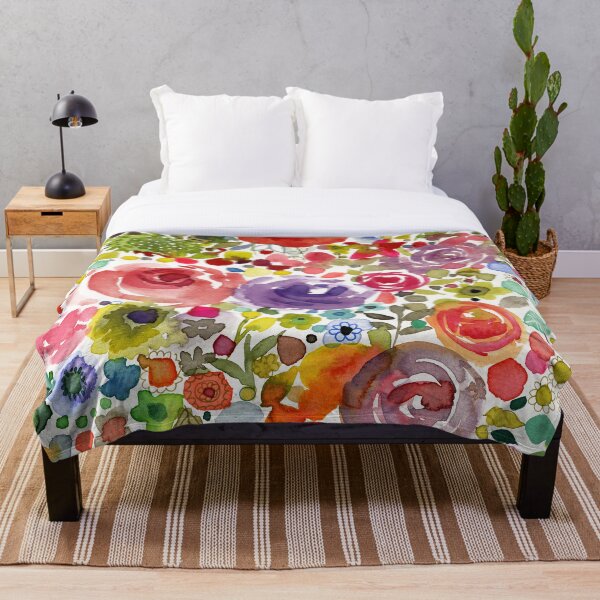 Item preview, Flower Watercolor Meadow Blooms Pattern  designed and sold by Sue Zipkin.