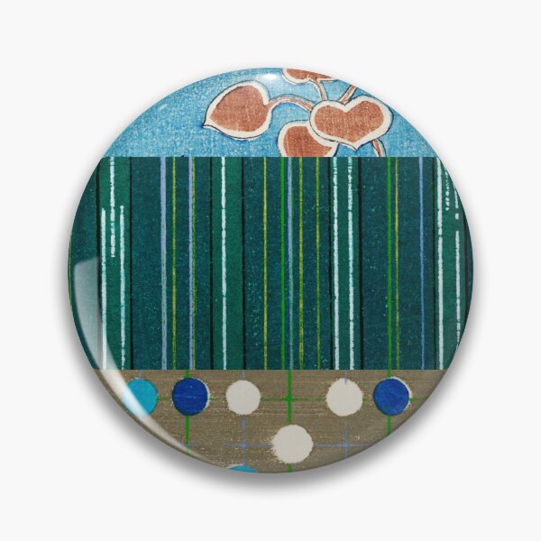 Item preview, JAPANESE TEXTILE COLLAGE SERIES  - Variation No.3 - DOTS, STRIPES and PETALS designed and sold by MirabiliaMagpie.