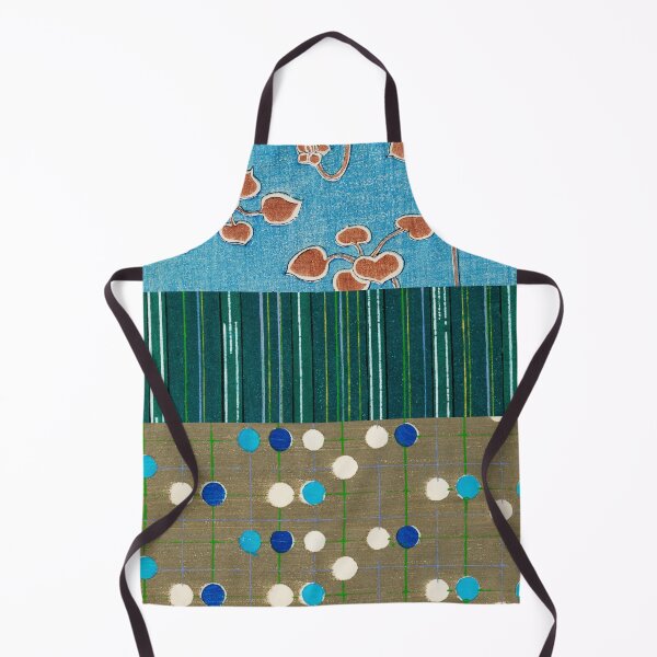 Item preview, JAPANESE TEXTILE COLLAGE SERIES - Variation No.3 - DOTS, STRIPES and PETALS designed and sold by MirabiliaMagpie.