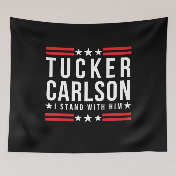 Item preview, Tucker Carlson - I Stand With Him Men Women I stand with Tucker designed and sold by Cryptohaven.