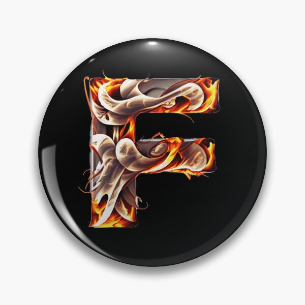 Item preview, Letter < F > Fire Style designed and sold by ImgByLili.