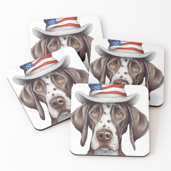 Item preview, Ginny, the Patriotic German Shorthair Pointer Great gift! designed and sold by Alanna Rose Realm.