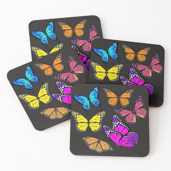 Item preview, butterflies, butterfly, Monarchs, Monarch, Orange, Yellow, Blue, summer, garden, garden treasure, nature, wildlife, country, insects, wilderness, trending, pretty, elegant, unique butterfly designed and sold by CapturedByeJ.