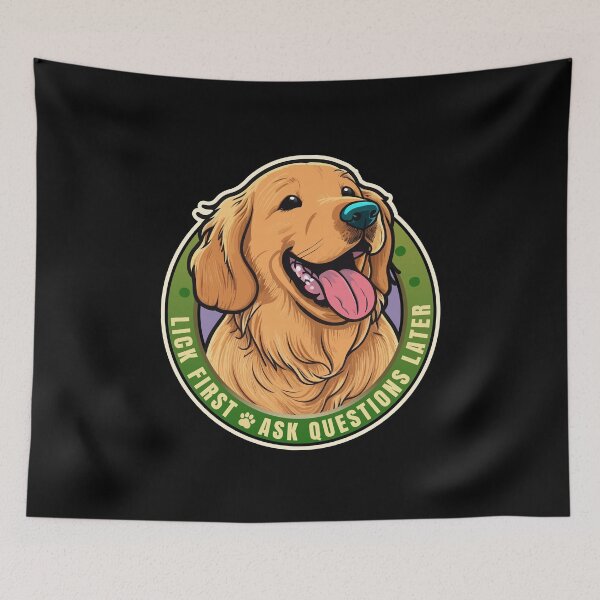 Item preview, Lick First! Golden Retriever Dog Design designed and sold by danielliamgill.