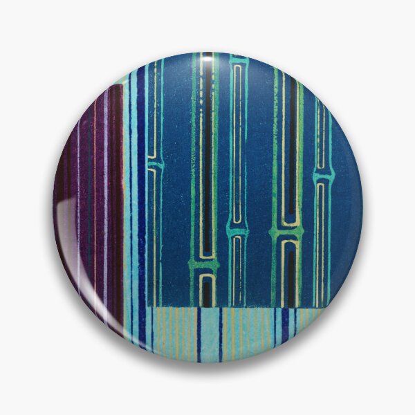 Item preview, JAPANESE TEXTILE COLLAGE SERIES  - Variation No. 4 STRIPES and RECTANGLES - AQUA, INDIGO, PLUM designed and sold by MirabiliaMagpie.