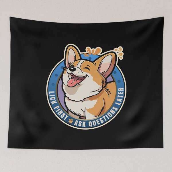 Item preview, Lick First! Pembroke Welsh Corgi Design designed and sold by danielliamgill.