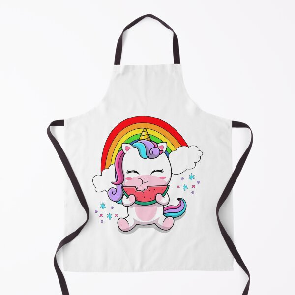 Item preview, Cute Kawaii Unicorn Eating Watermelon designed and sold by GarnersDesigns.