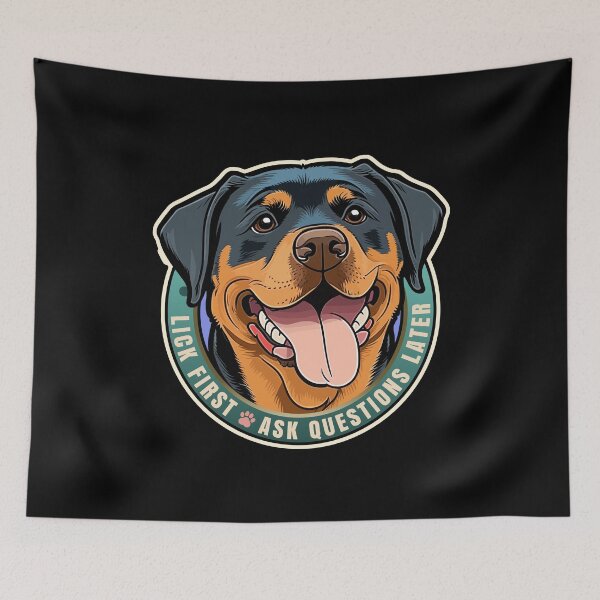 Item preview, Lick First! Rottweiler Dog Design designed and sold by danielliamgill.