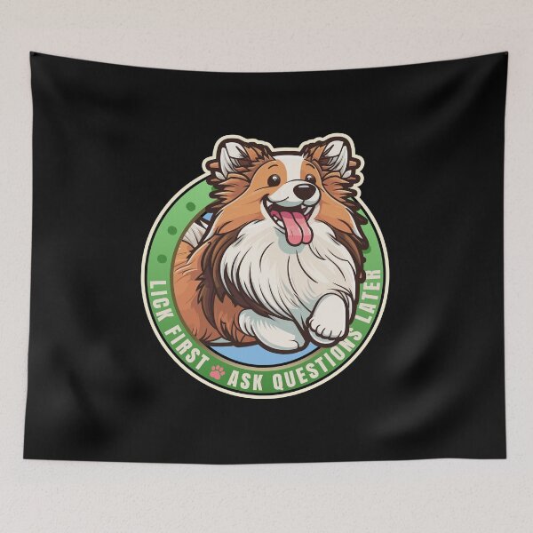 Item preview, Lick First! Shetland Sheepdog Design designed and sold by danielliamgill.