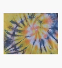 Golden Death Spiral Tie Dye Photographic Print