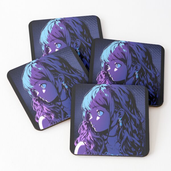 Item preview, Purple Hues: A Half-Tone Digital Portrait designed and sold by damnitmikki.