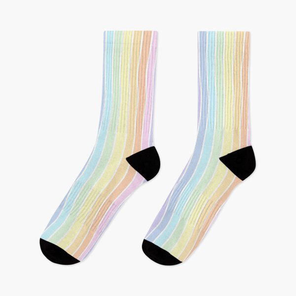 Item preview, Arcoíris pastel y rayas blancas - vertical designed and sold by LittleBettyMakes.