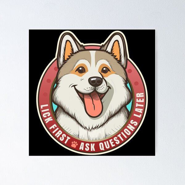 Item preview, Lick First! Siberian Husky Dog Design designed and sold by danielliamgill.