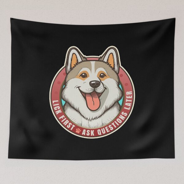 Item preview, Lick First! Siberian Husky Dog Design designed and sold by danielliamgill.