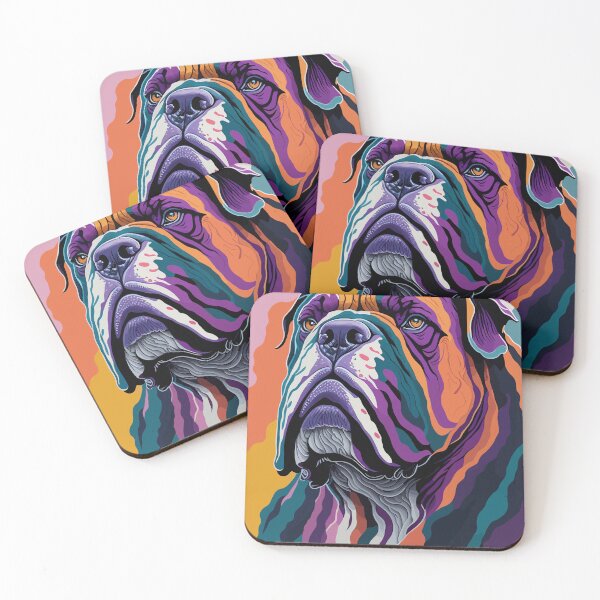 Item preview, Psychedelic Bulldog | Colorful Trippy Dog | Psychedelic Art designed and sold by Diegos-.