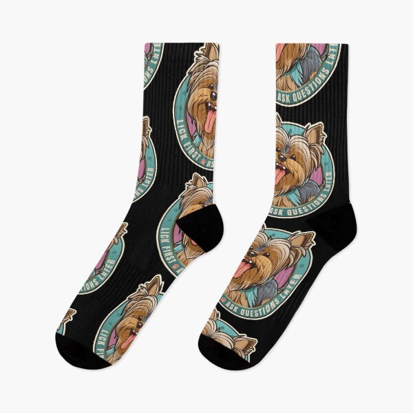 Item preview, Lick First! Yorkshire Terrier Dog Design designed and sold by danielliamgill.