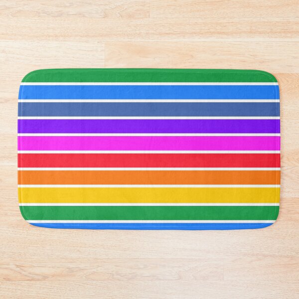 Item preview, Bright rainbow and white stripes - horizontal designed and sold by LittleBettyMakes.