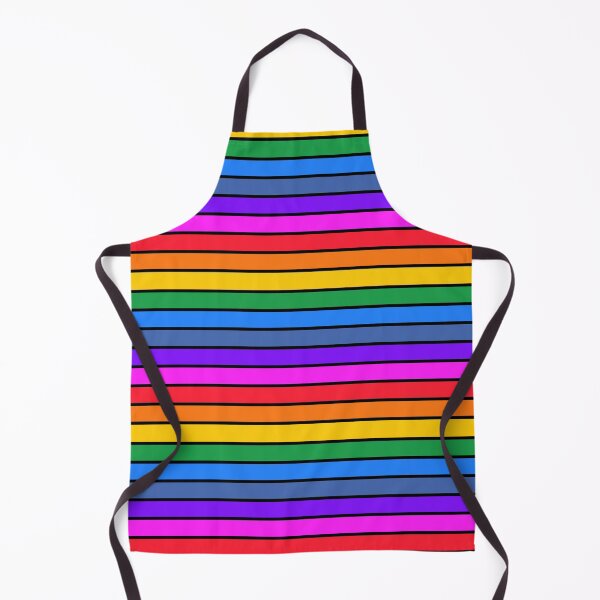 Item preview, Bright rainbow and black stripes - horizontal designed and sold by LittleBettyMakes.