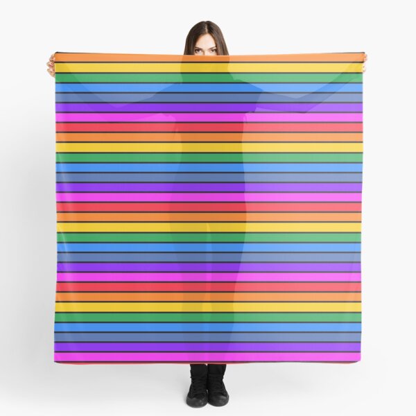 Item preview, Bright rainbow and black stripes - horizontal designed and sold by LittleBettyMakes.