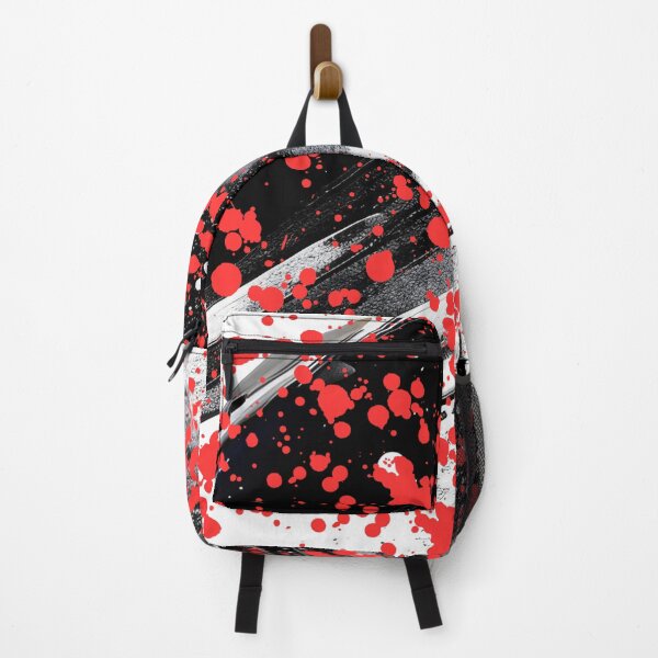Item preview, Abstract Red Paint Splatter on Black and White designed and sold by calibrit.